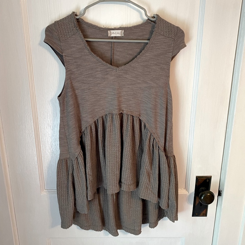 Cute boho high-low summer top
